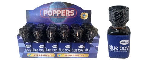 Display poppers Blue Boy, Boite 18 flacons poppers Blue boy 24ml, Blue boy poppers, poppers Blueboy, achat poppers, poppers prix, poppers pas cher, effet du poppers, poppers achat