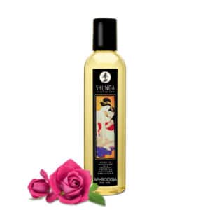 huille massage Rose shunga, shunga Aphrodisia Rose huile massage, huile massage pas cher, massage chauffant, huile de massage, huile massage aphrodisiaque, shunga, huile de massage shunga