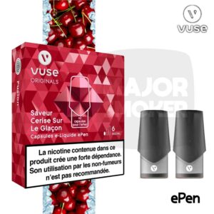 capsule vuse, capsule vype, cartouche epen, cartouche vype, capsule epen pas cher, cartouche vype pas cher, e-cig capsule vuse, capsule cerise glacée, vuse cerise, capsule vuse cerise sur le glacon, cartouche epen cerise gelée, cerise sur le glacon vuse,