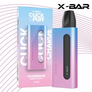 xbar rechargeable, recharge xbar, x bar recharge, x bar click and puff, x bar boitier, boitier click and puff, boitier xbar, xbar click & charge, xbar click and charge
