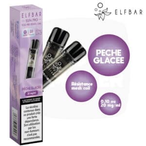 elfbar, elfa pro, pods elfa pro, pod elfabar, elf bar rechargeable, elfbar recharge, cartouche elfbar, elfbar pro, cartouche saveur Pêche , elfbar Pêche glacée