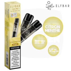 elfbar, elfa pro, pods elfa pro, pod elfabar, elf bar rechargeable, elfbar recharge, cartouche elfbar, elfbar pro, cartouche saveur citron menthe, elfbar citron menthe