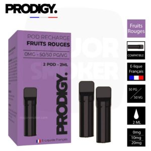 Prodigy fruit rouge, Recharge prodigy fruits rouges, Pod prodigy fruits rouges, , Prodigy vape, Capsule prodigy , Pods préremplis prodigy